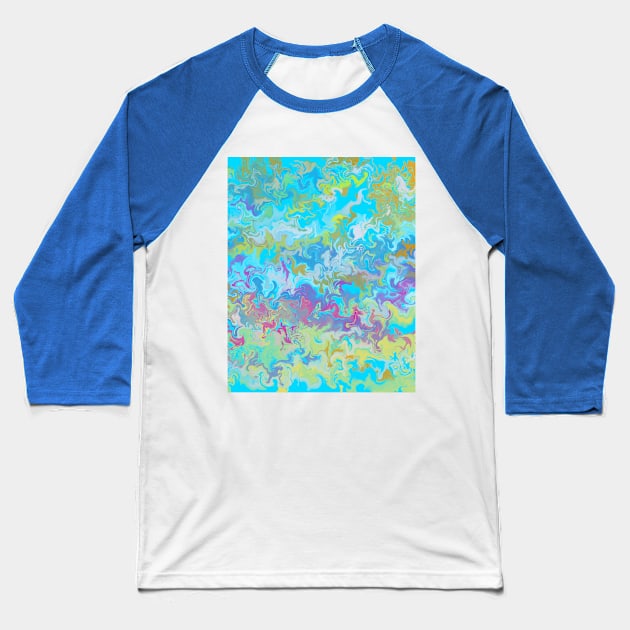 Beach Marble Baseball T-Shirt by LozMac